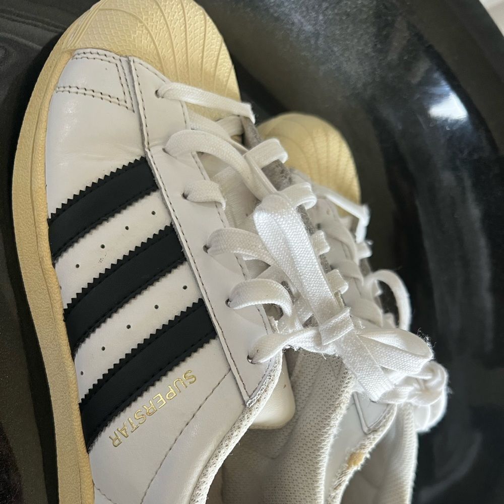 Adidas Original Superstar Shoes Low Top White Black C77124  Size 7.5